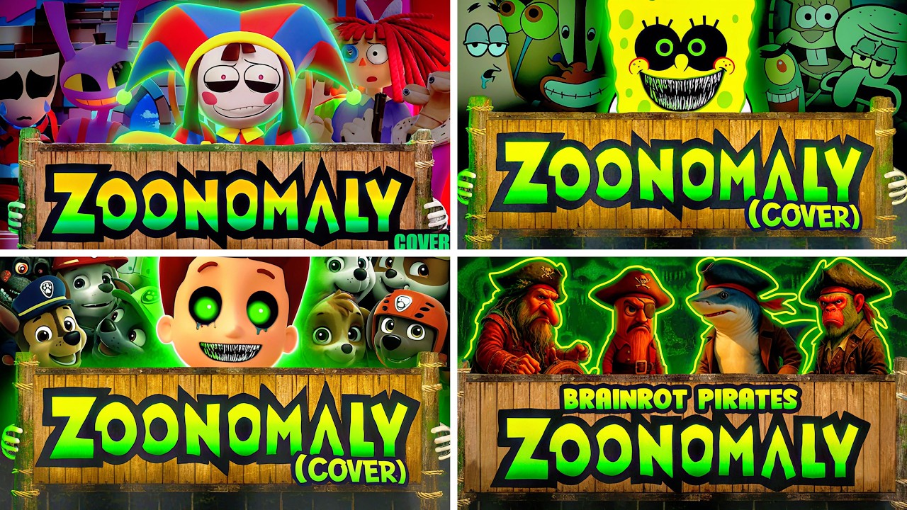 Zoonomaly Theme Song - BRAINROT PIRATES 🆚 PAW PATROL 🆚 SONGEBOB 🆚 THE AMAZING DIGITAL CIRCUS