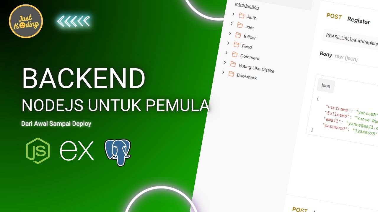 Belajar Backend NodeJS dari Nol Sampai Deploy (Full Tutorial Pemula)
