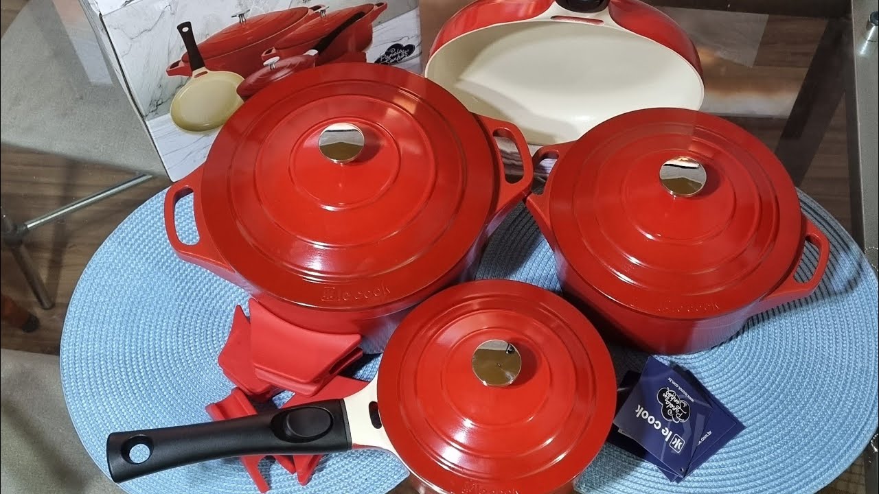 SONHO REALIZADO!!MINHAS PANELAS LE COOK,PRESENTE DO MEU ESPOSO!DO FOGÃO AO FORNO,DIRETO PARA MESA❤️😋