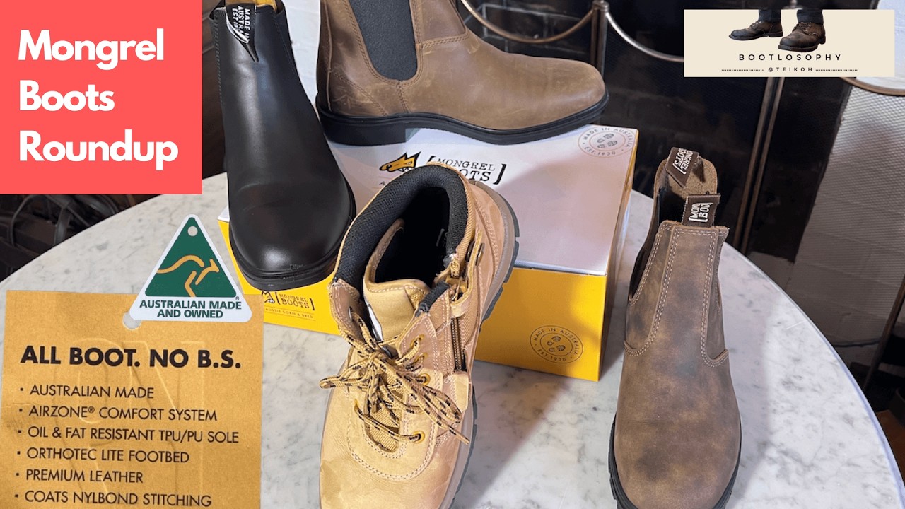 A Range of Australian Made Mongrel Boots