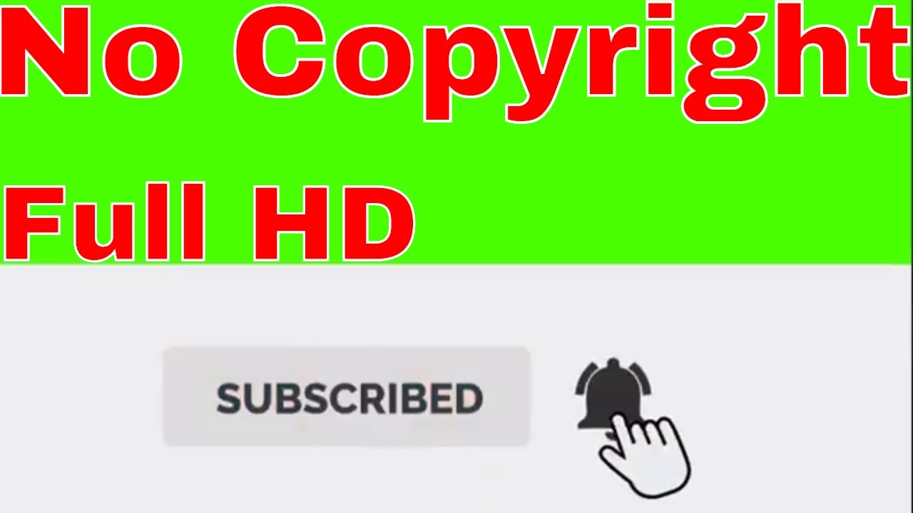 Subscribe Press Bell icon INTRO GreenScreen Videos | GreenScreen Subscribe Bell INTRO Video Download