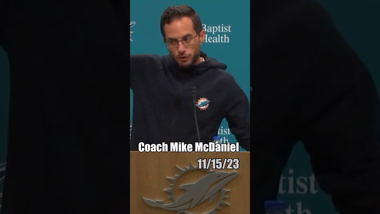 Coach Mike McDaniel Being OVERLY VERBOSE Miami Dolphins Football Interview #shorts