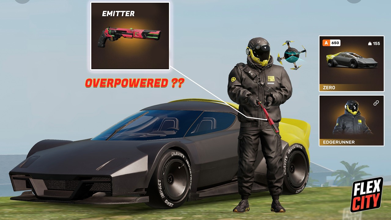 🔥Мощное оружие? Новый гибкий пропуск Edge Runner – все награды разблокированы! #flexcity #openworld