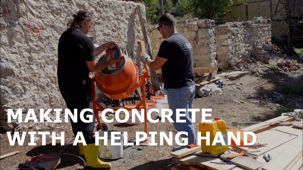 He Came All the Way to Help Me Mix Concrete