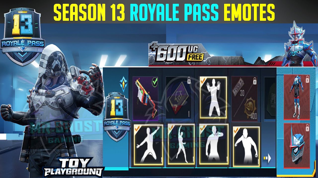 Season 13 Royale Pass All Emotes Leaks Pubg Mobile