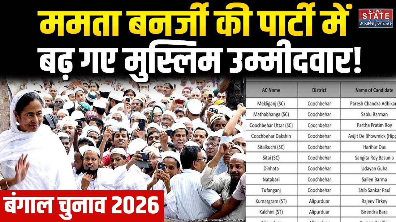 TMC Candidate List 2026: Mamata Banerje ने इस बार कितने मुस्लिमों को दिया टिकट? Bengal Election