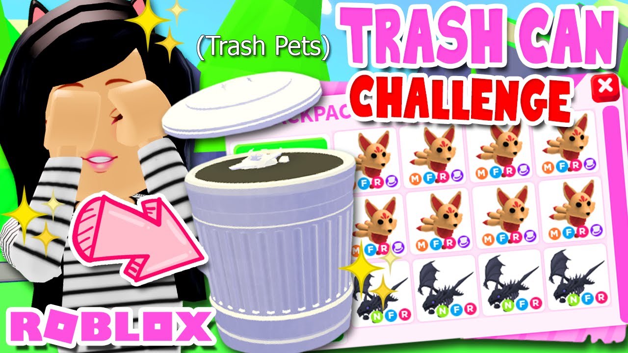 I Tried the *TRASH CAN* Challenge in ADOPT ME Roblox