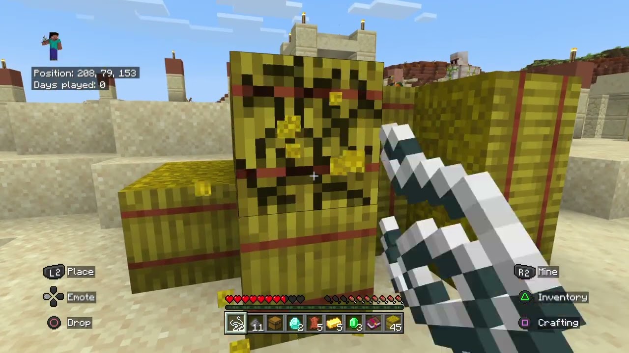 Using my friends op seed in minecraft  (Part 1)