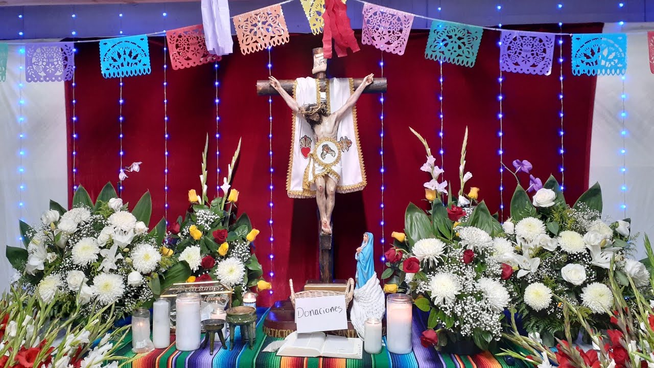 SANTA MARIA YOHUECHE.  Cristo De La Exaltación  2024. Danza de la malinche.