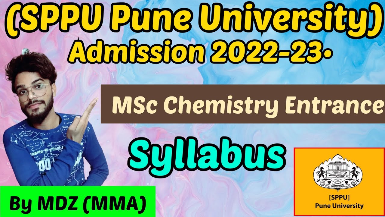 SPPU Pune University MSc Chemistry Syllabus Paper Pattern Exam Date 2022