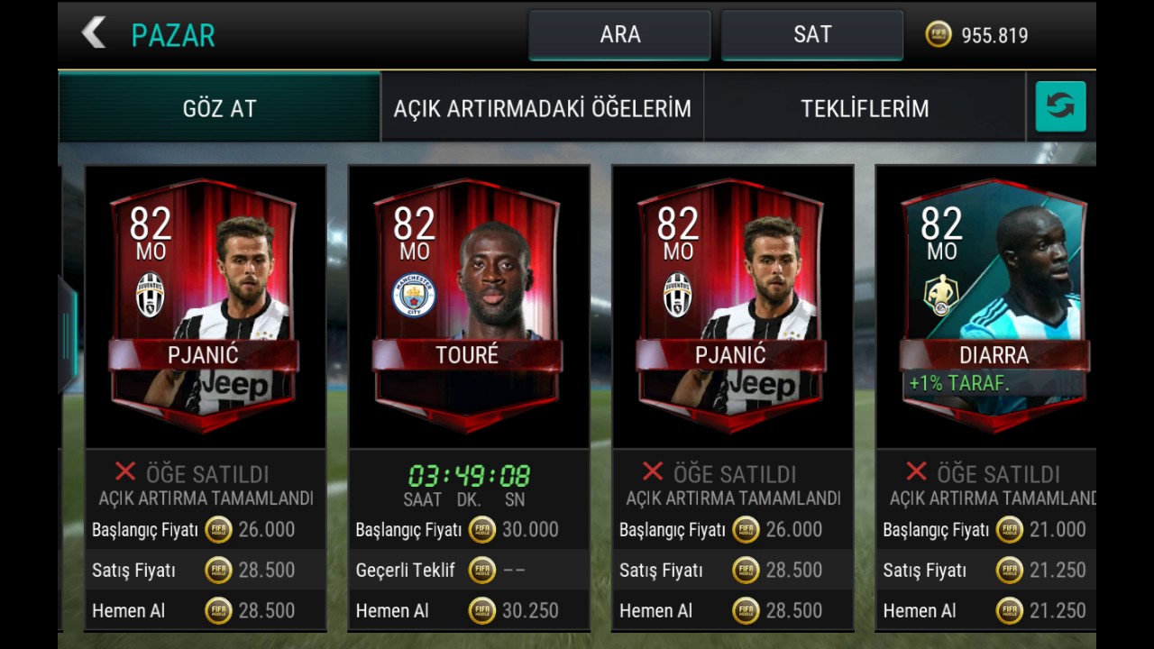 Fifa mobile 560.000 coinslik kadro kurulumu