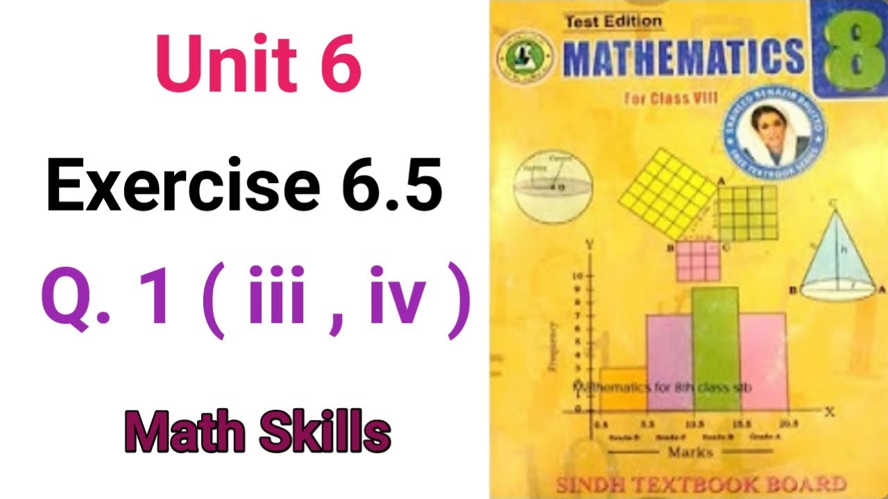 #Maths Class 8 | Unit 6 | Exercise 6.5 | Q 1 ( iii ) | Sindh Textbook board