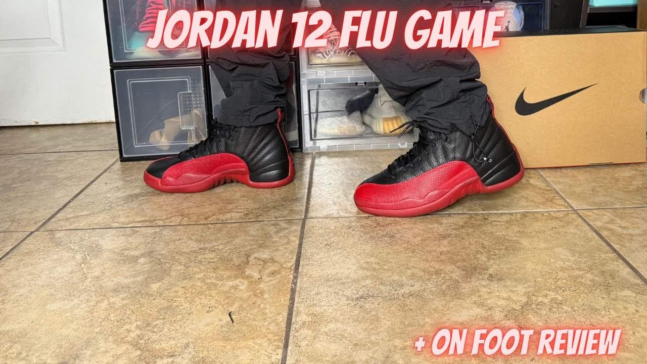 Jordan 12 Flu Game 2025 Review + On Foot