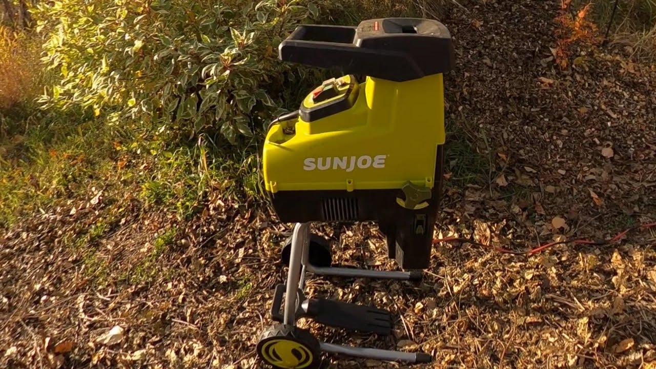 Wood Chipper Review   SunJoe Silent 15 Amp CJ603E