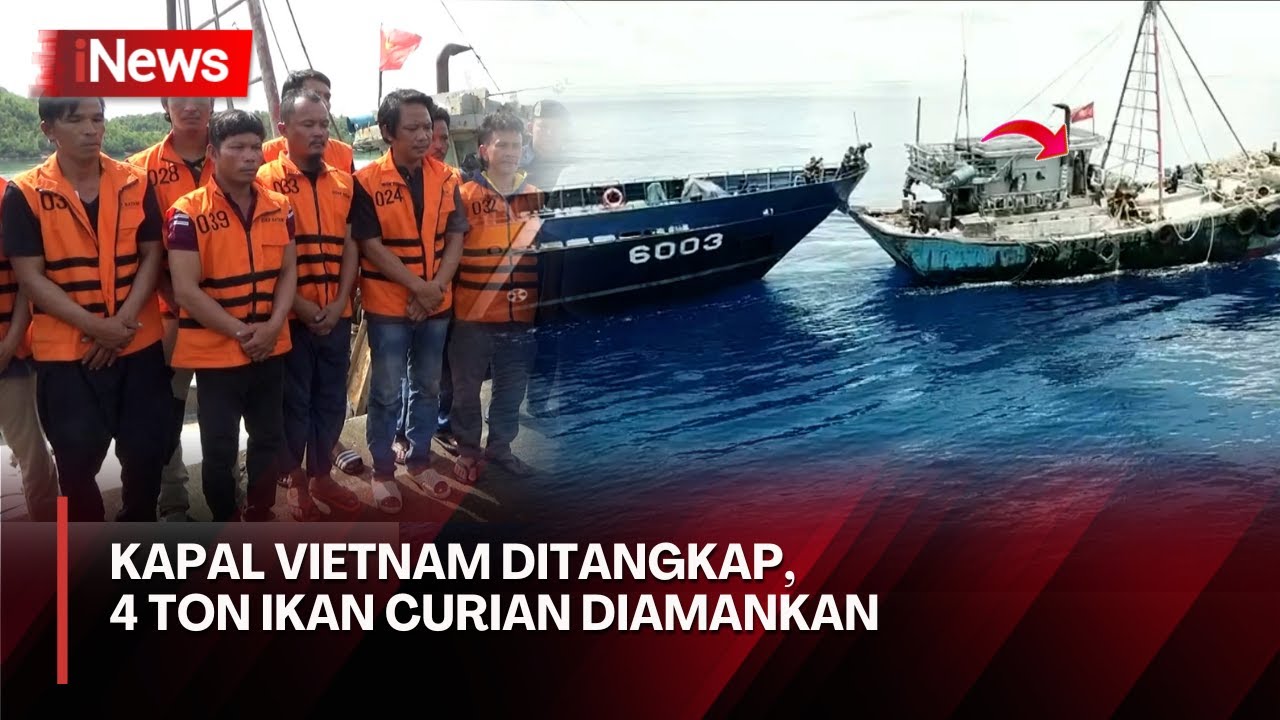 Detik-Detik Petugas PSDKP Tangkap Kapal Vietnam di Perairan Natuna