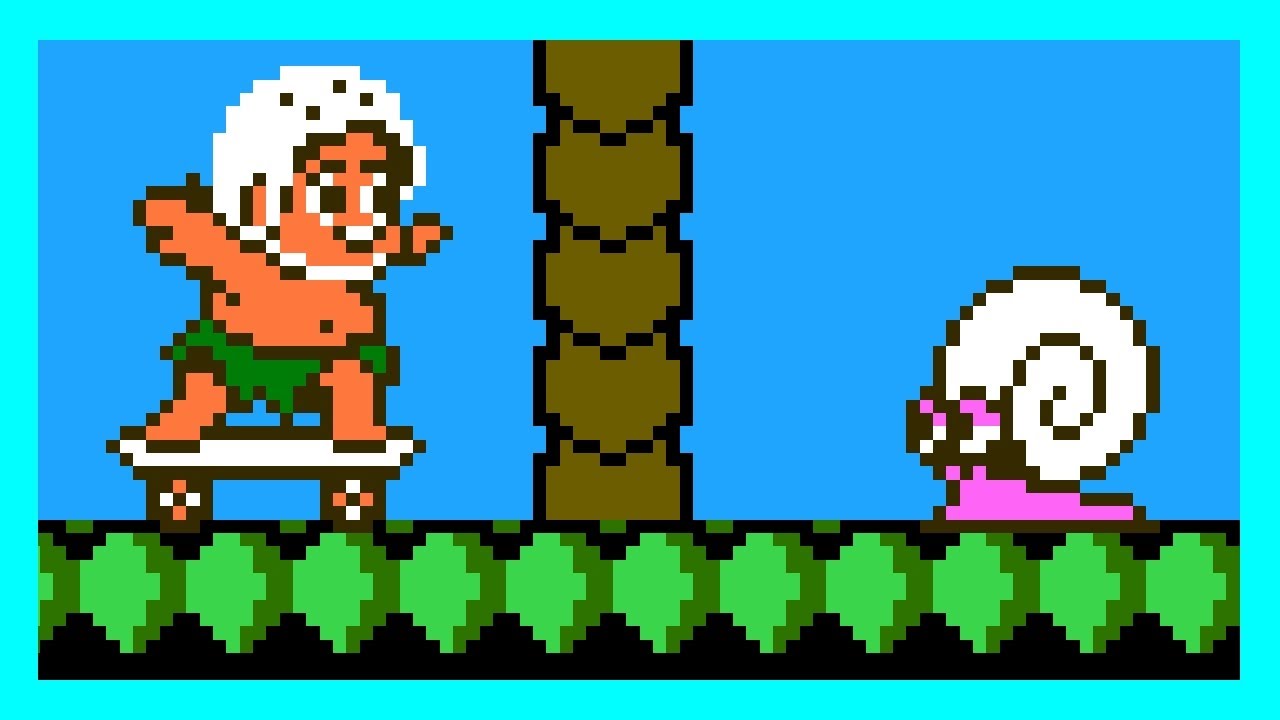 Adventure Island II (NES, 1991) &ndash; Full Game (Long Routes) Session 🐌🛹🌴