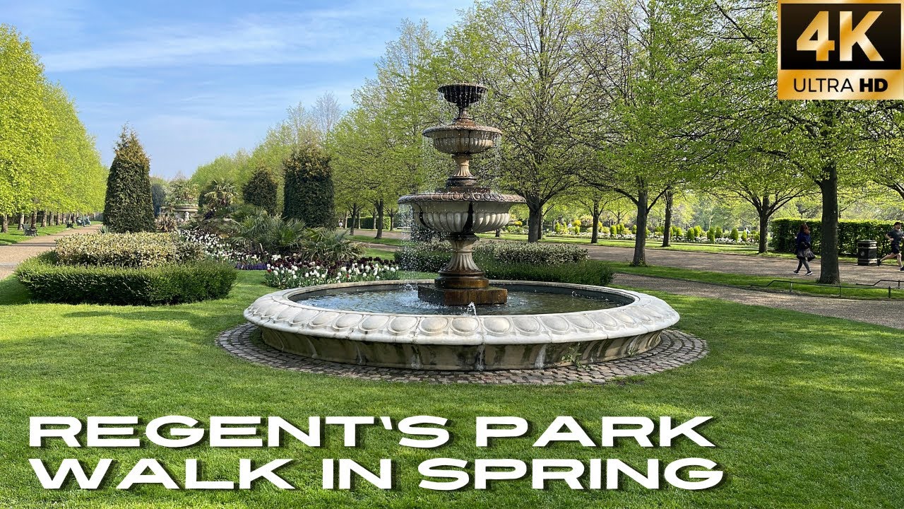 Spring has Sprung in London! | London Walking Tour of Regents Park including Warren Mews 💐🌸🌺 [4K]