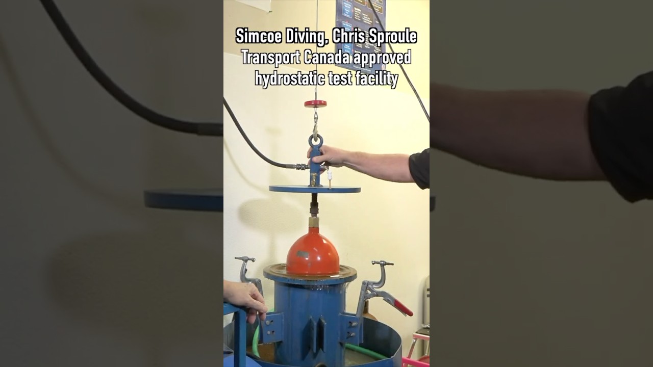 Hydrostatic Testing A Scuba Tank  #scuba #scubadiving #scubadiver #fun #hydrostatic #scubadive