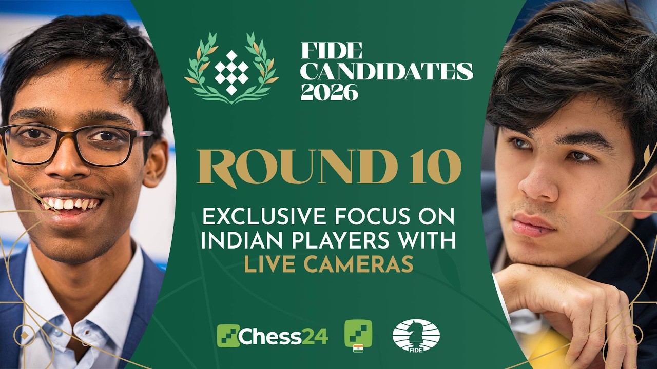 Pragg vs Sindarov | FIDE Candidates Round 10