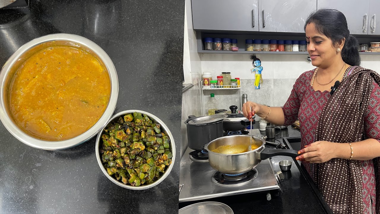 Indraya samayal | Pumpkin Sambar| Vendaikkai Curry 