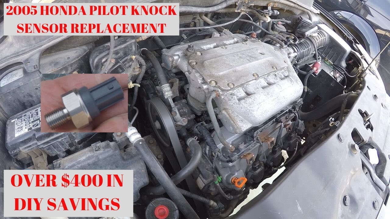 Замена датчика детонации Honda Pilot 2005 года