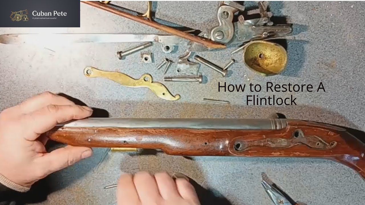 How to Restore a Flintlock Tutorial - Sanding, buffing, polishing and painting
