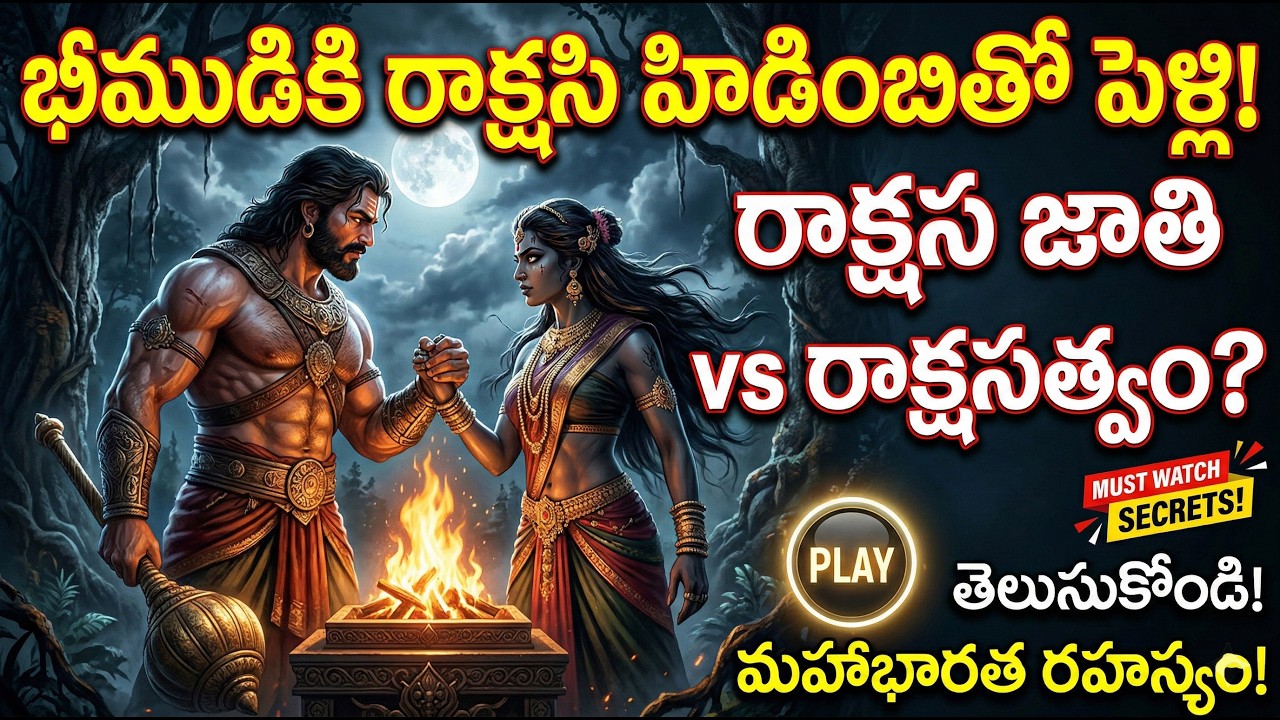 #భీముడికి రాక్షస జాతికి చెందిన ఇడింబికి పెళ్లి , రాక్షసత్వం అన్న మాటకు అర్థం.