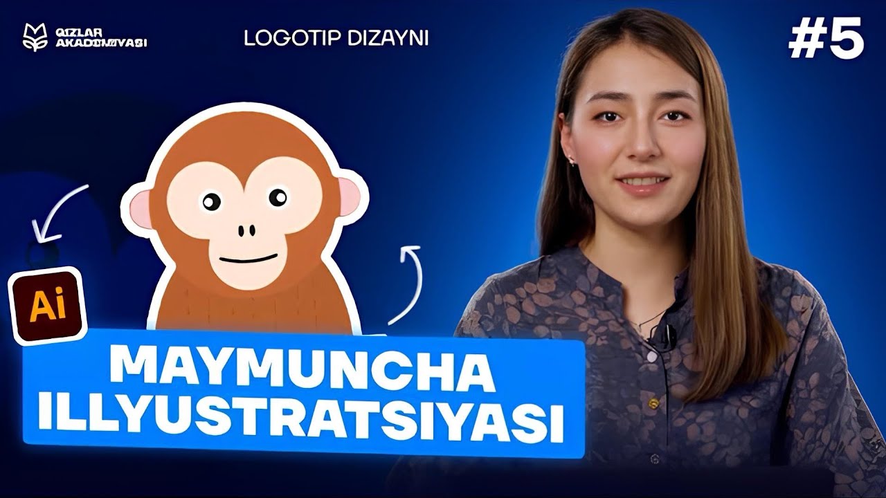 #5 Adobe Illustratorda maymuncha yasaymiz! | Illustratorda logotip dizayni kursi