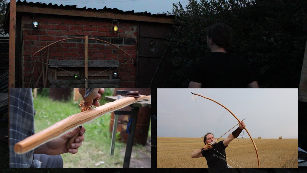 Yew English Longbow/ 53# Start to finish