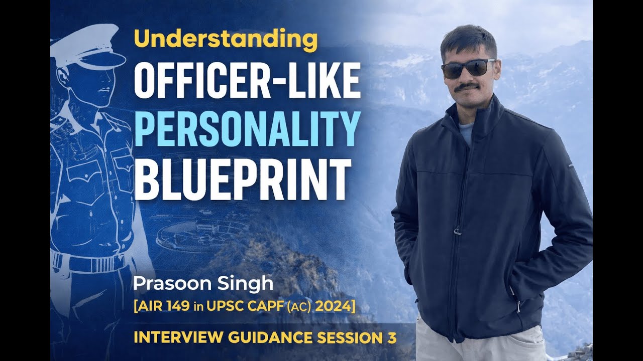 Understanding Officer-Like Personality Blueprint | IGP Session 3 #upsc #capf #cse #interview #ias