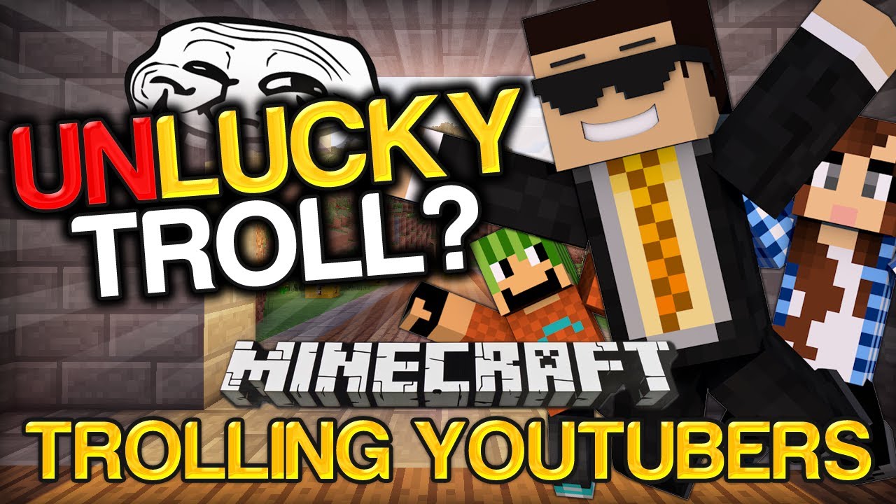 [900K Special] Minecraft Trolling Youtubers with Minecraft Mods - UNLucky Blocks!