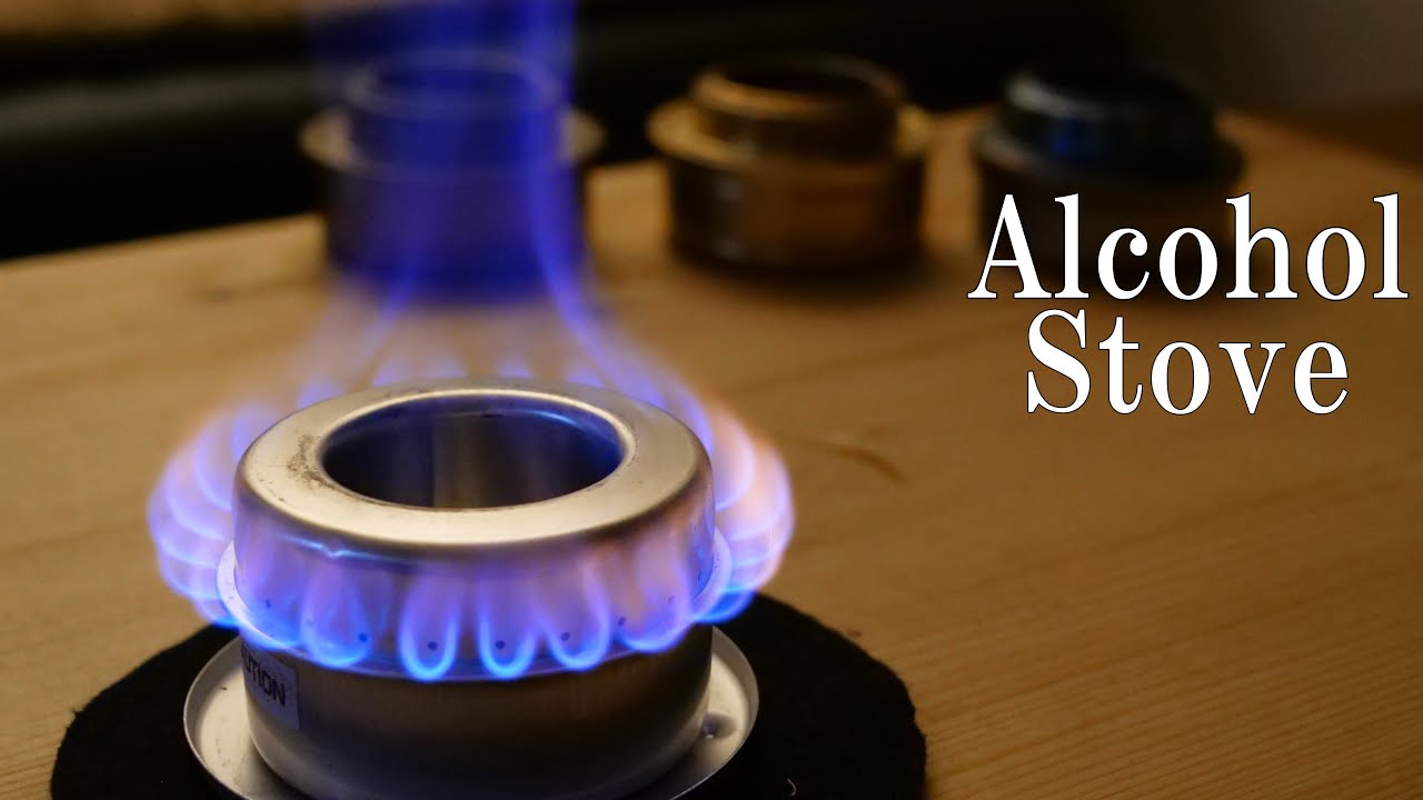 【先日TVで紹介されました】4種類のアルコールストーブを比べてみた #エバニューチタン #トランギア #alcoholstove #エスビット #登山道具
