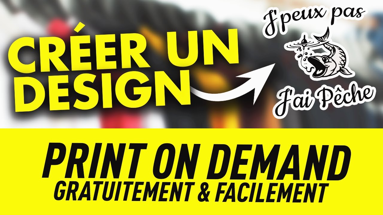 Print On Demand : Créer un Design de T-shirt Gratuitement et Facilement TUTO