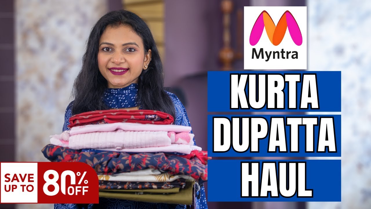 Myntra Kurta Set Haul | Kurta Dupatta Set Haul from Myntra