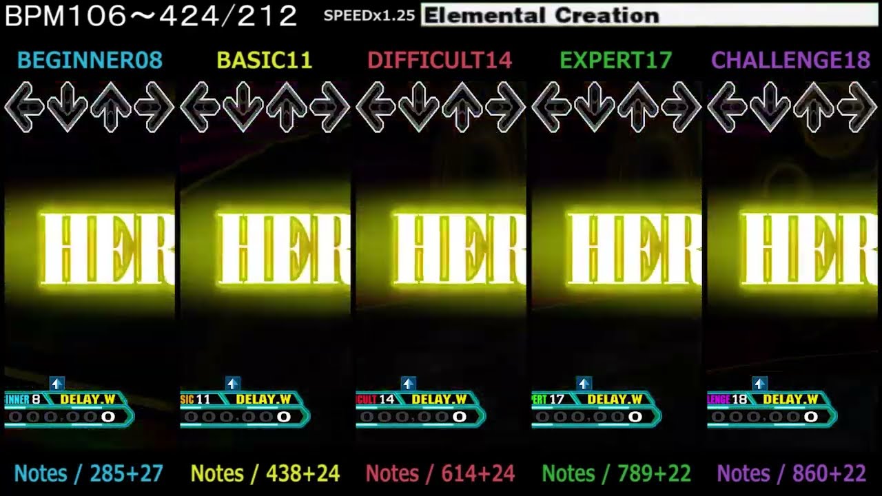 DDR / Elemental Creation - SINGLE (DanceDanceRevolution 2013)
