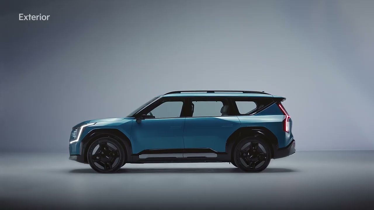 The Kia EV9 Interior and Exterior GT Line