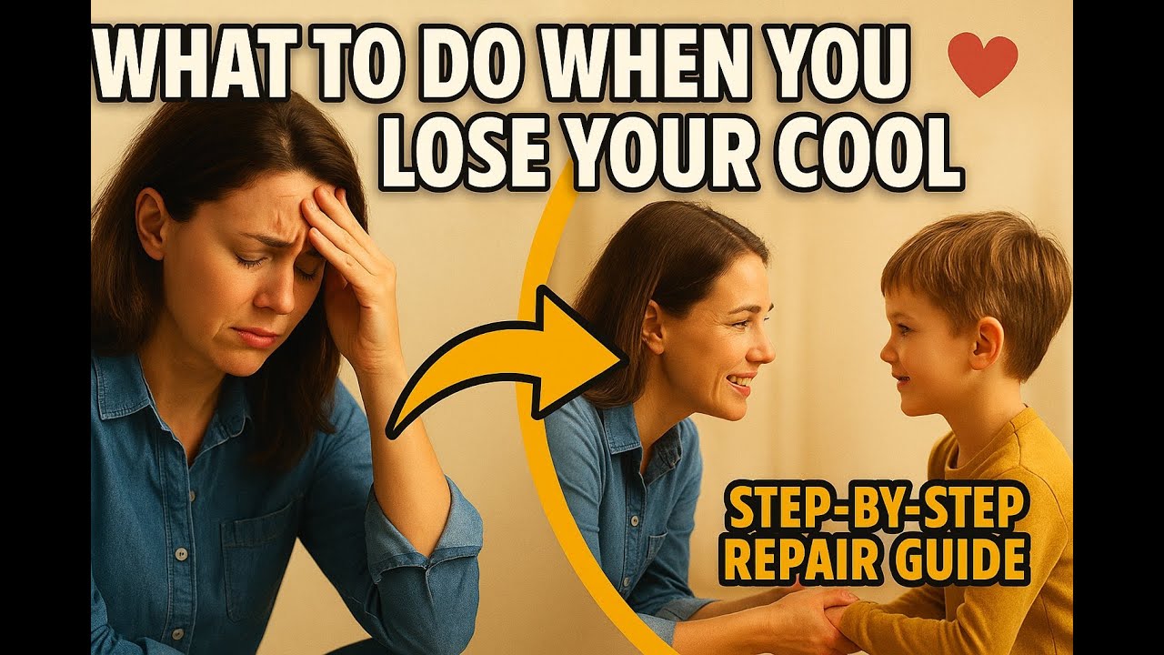 What to Do When You Lose Your Cool: Repairing the Relationship After Yelling