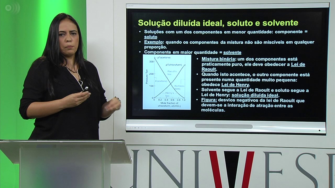 Físico-Química I - Aula 23 - Propriedades das soluções ideais e diluídas - Introdução aos coloides