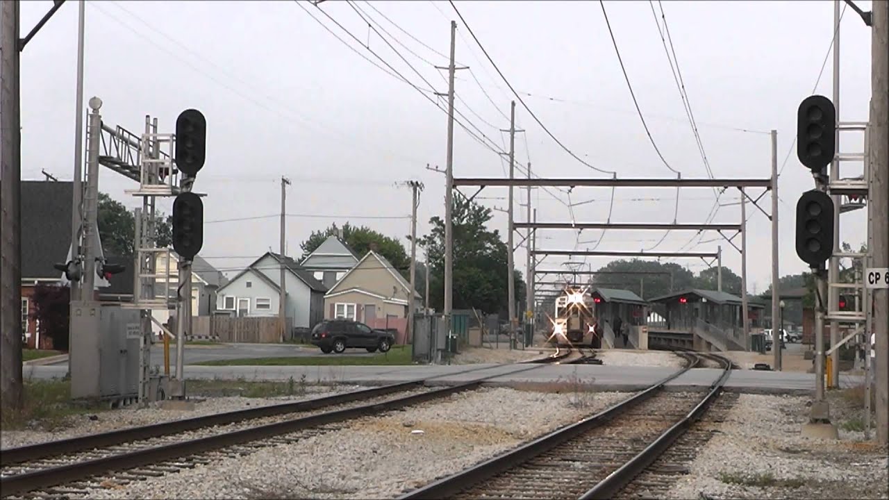 Railfanning Hammond, Indiana: South Shore Line & State Line Crossing, 06.10.13