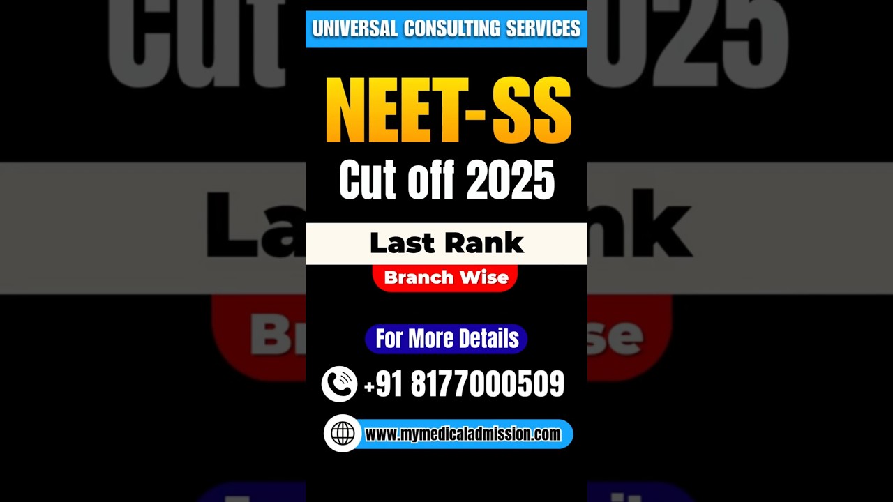 NEET SS 2025 Round 1 Closing Rank 🔥 | MCC Counselling Cutoff & Colleges List #neetssupdate