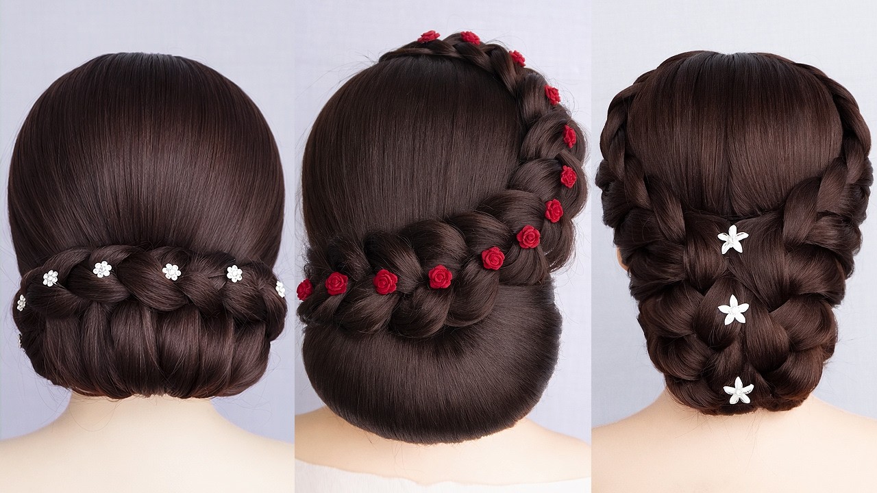 TOP Best Hairstyles | Beautiful Braided Bun Hairstyles For Wedding | Easy And Elegant Hairstyles