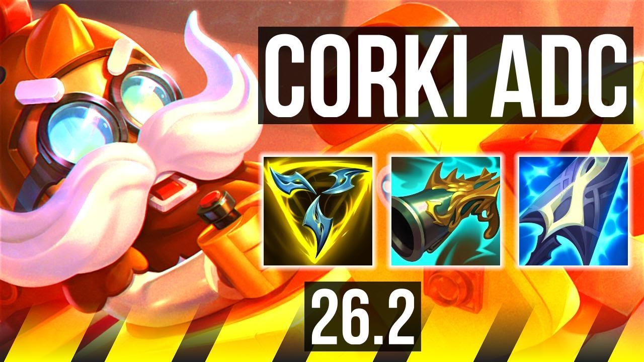 CORKI & Nami vs CAITLYN & Neeko (ADC) | Perfect KDA: 16/0/3 | EUW Grandmaster | 26.2