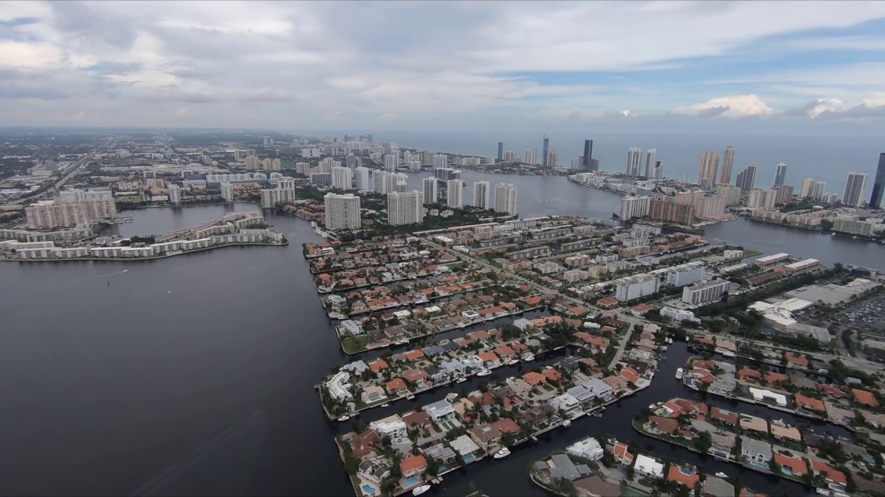 Miami 30 Minute Helicopter 🚁 Ride fly Grand Tour - 2018 September 9 - Real Sounds Unedited