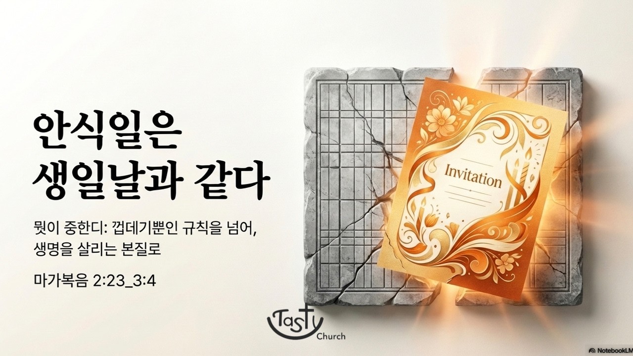 사순절설교 #3 마가복음 