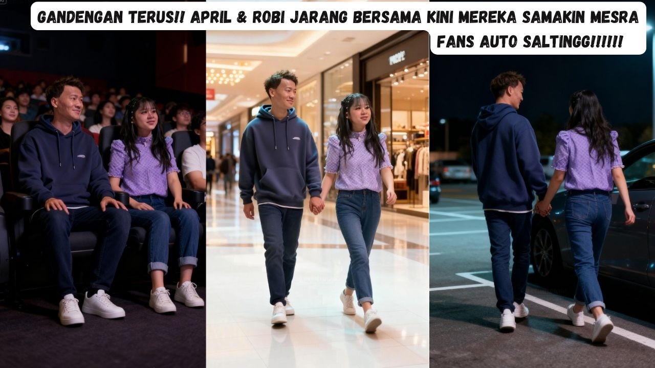 Gandengan Terus!! April & Robi Jarang Bersama Kini Tampil Romantis dan Bikin Fans Auto Salting NOBAR