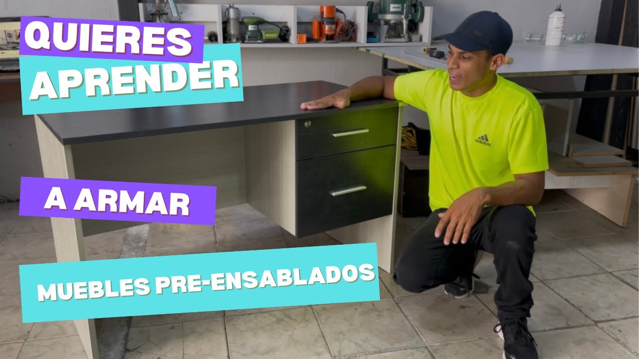 COMO armar un ESCRITORIO pre ensambla PASO por PASO
