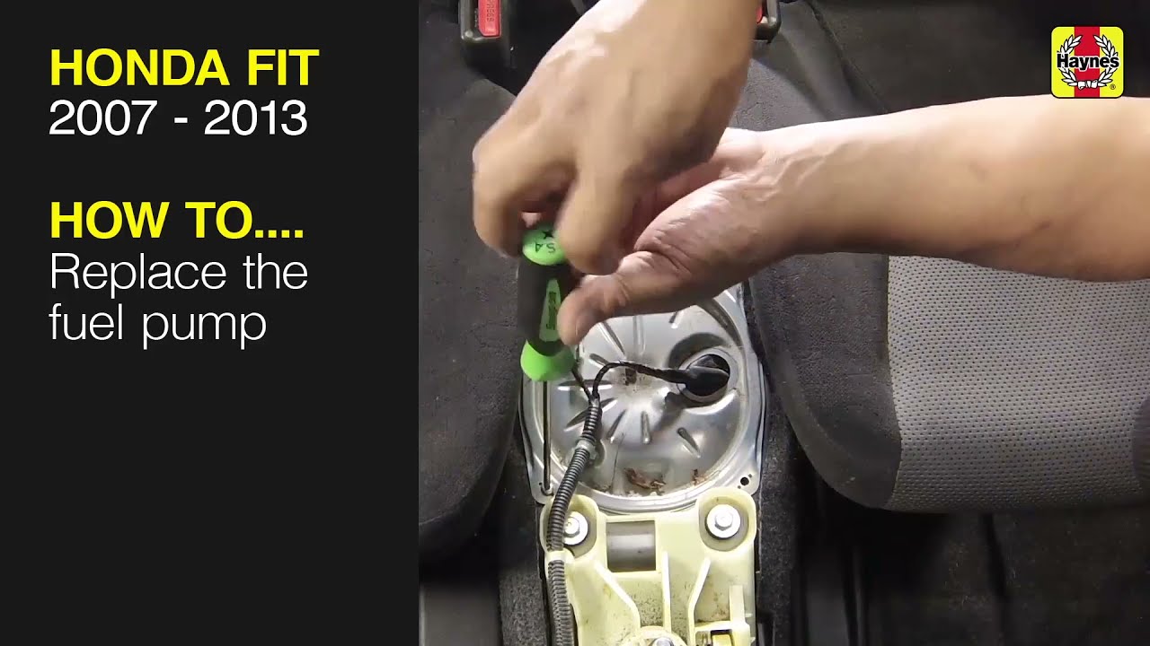 How to Replace the fuel pump on the Honda Fit 2007 to 2013