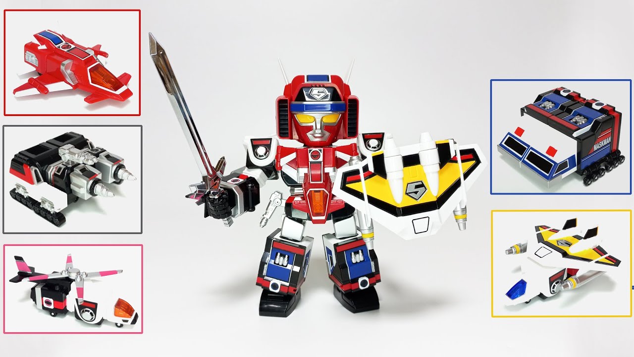 [액션토이즈 마이티 디폼드] 그레이트 파이브 - 광전대 마스크맨 Action Toys Mighty Deformed Great FIve - Hikari Sentai Maskman
