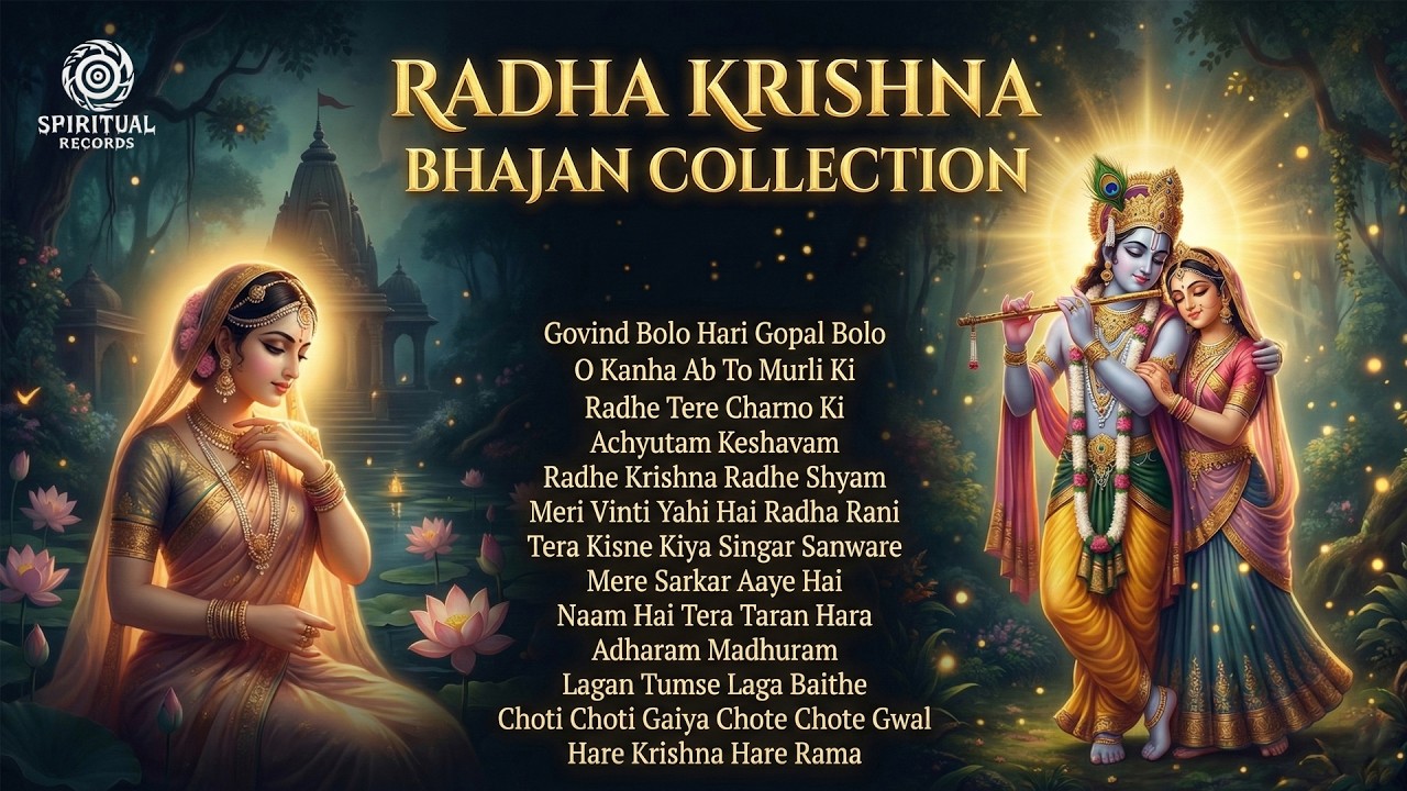 Radha Krishna Bhajan Jukebox 🌺 | Top Krishna Bhakti Songs | Nonstop Devotional Music | 4K Video