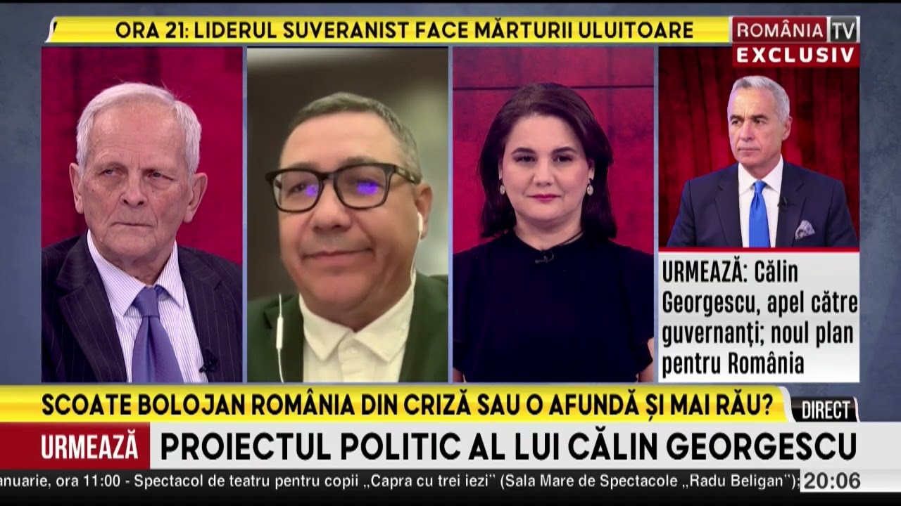 Simona Gheorghe, 25.01.2026. Stolojan vs Ponta: România cade sau nu în prăpastie?